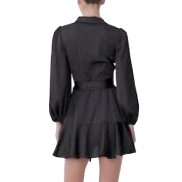 NWT $260 KEEPSAKE the label AUSTRALIA Kennedy satin wrap ruffle dress US… - Picture 4 of 9